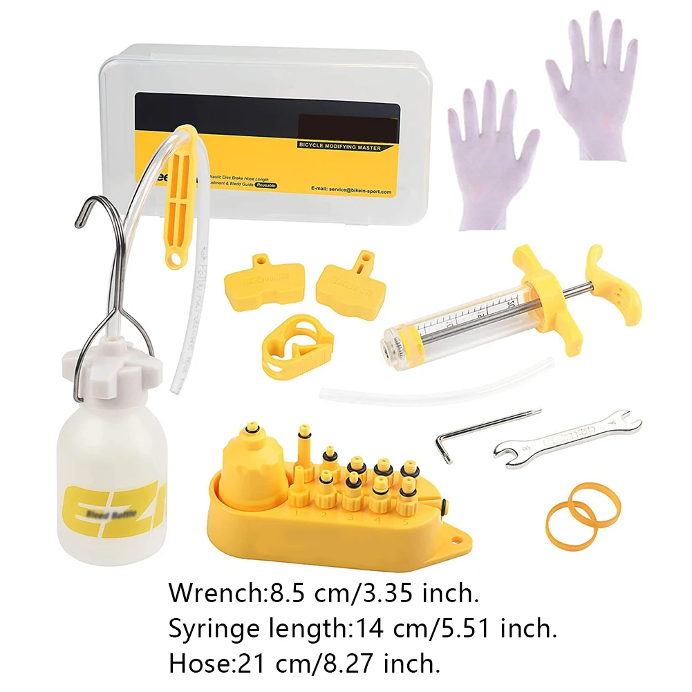 

Brake Bleed Kit Professional Bike Hyaraulic Disc Repair Tool Set Mountain Bicycle Fluid Universal Set Bicycle Maintenance Tools