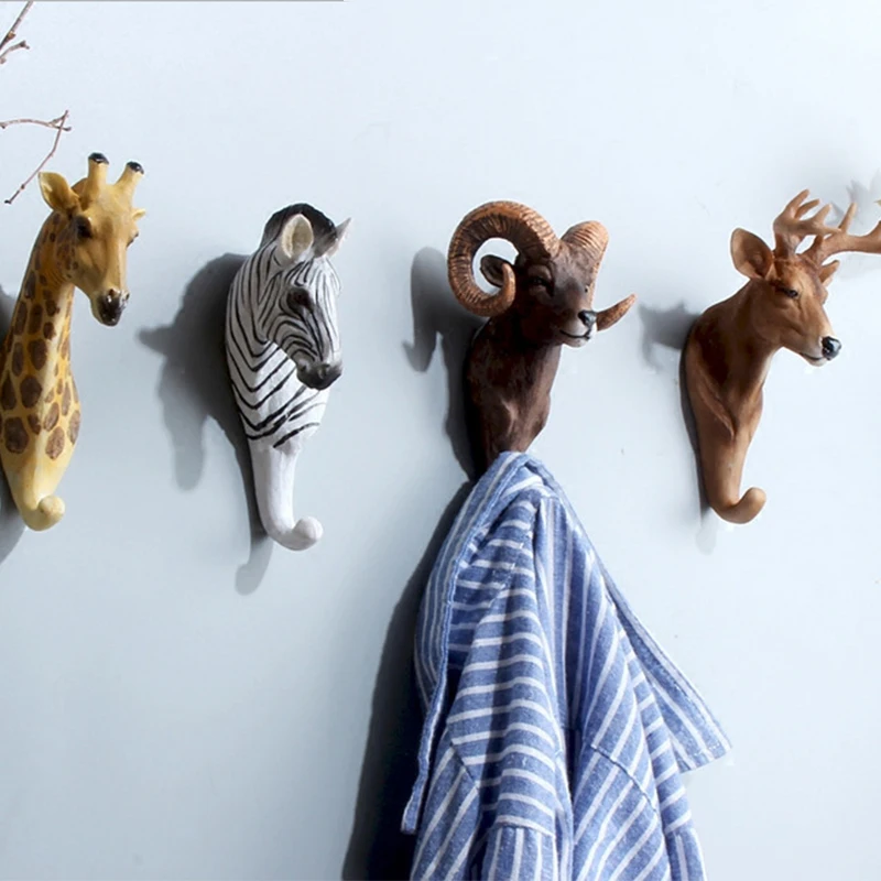 Coat Hanger Hanging Hooks Animal Clothing Display Racks Decor Wall Hook Hat Holder Decoration Home | Дом и сад