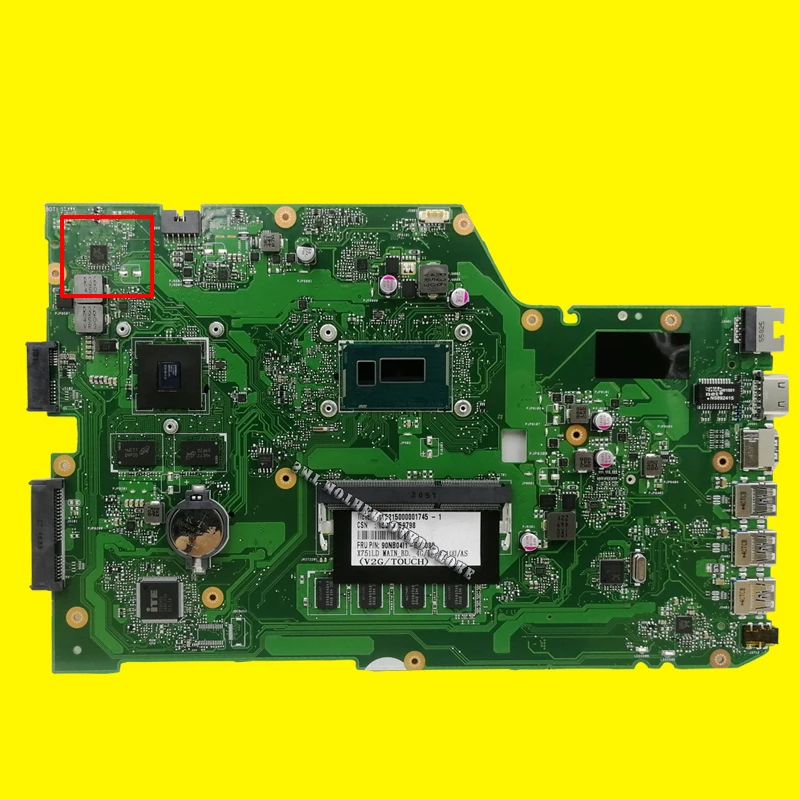X751LD материнская плата для ноутбука GT820M For Asus X751L K751L K751LD R752L X751LN X751LJ 4GB i3 i5