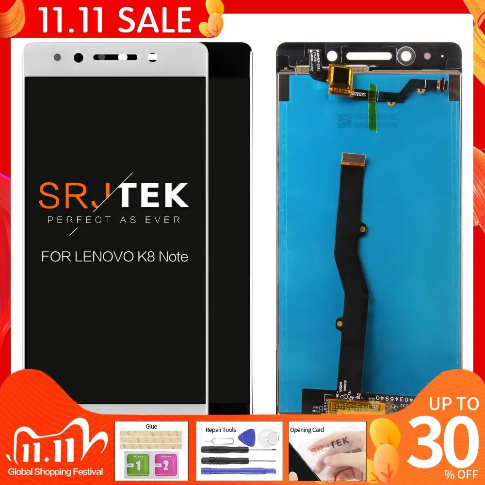 

TEXTED 5,5 ''1920x1080 IPS дисплей для Lenovo K8 Note ЖК-дисплей с сенсорным экраном дигитайзер Запасные части для Lenovo K8 Note LCD