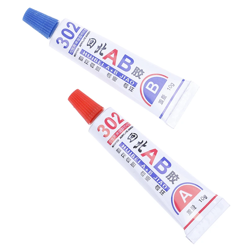 

Super AB Glue 302 Strong Cyanoacrylate Liquid Epoxy Resin Leather Rubber Epoxy Adhesive Metal Glass Wood Stationery Store Kit UV