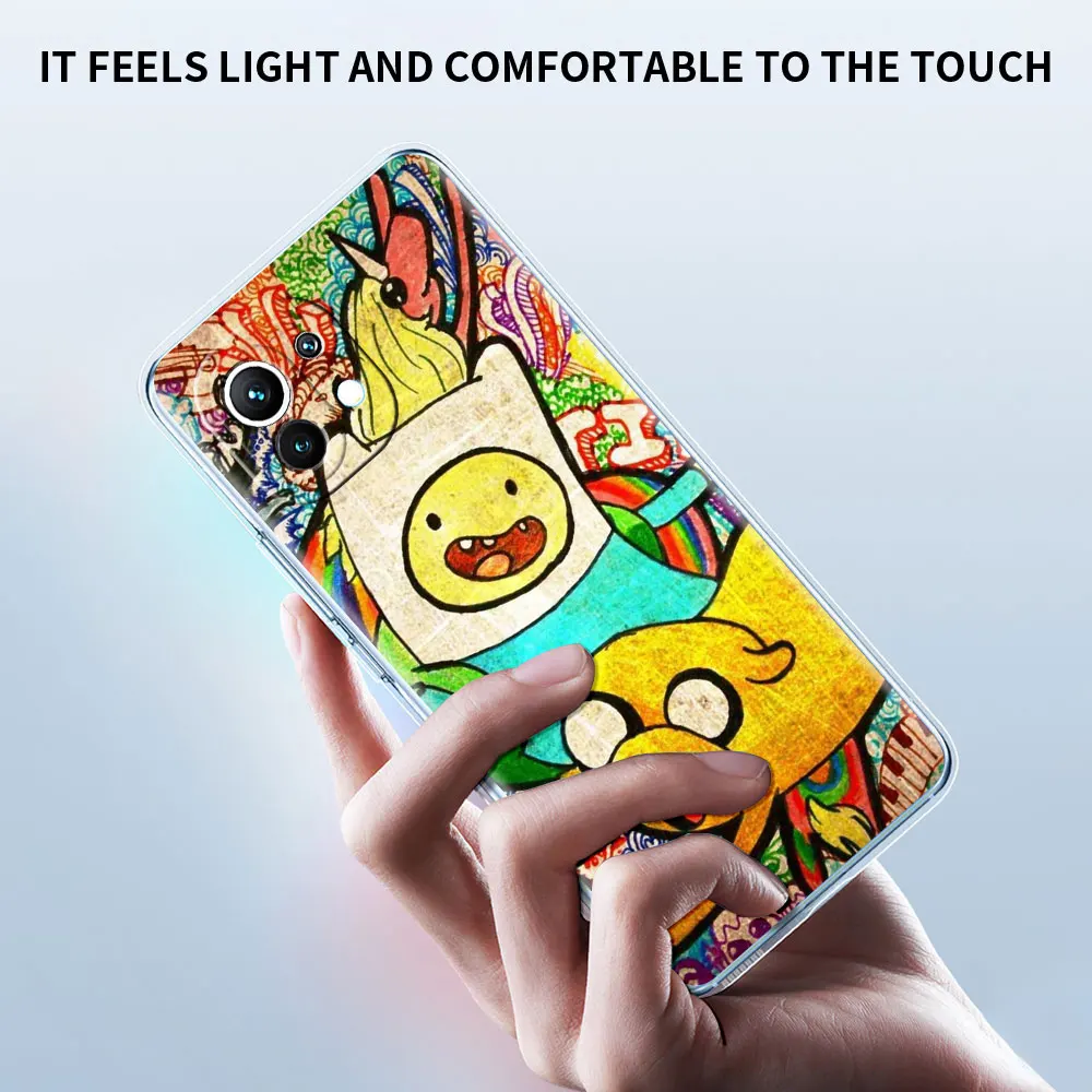 silicone case for xiaomi mi poco x3 nfc 10t pro m3 note 10 lite 11 9t f3 transparent shockproof phone cover anime adventure time free global shipping