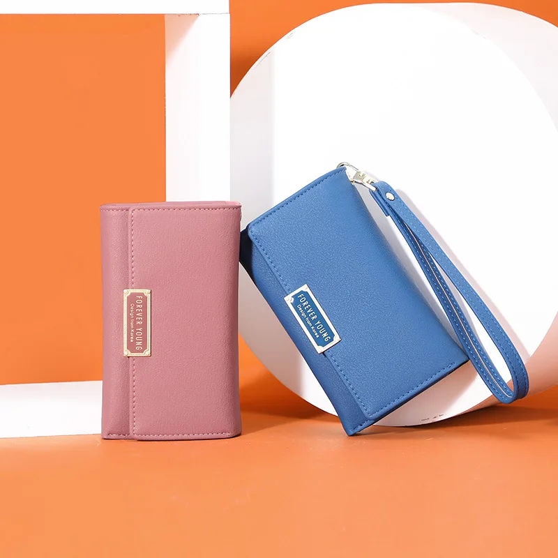 2020 Sale Polyester Solid 2019 New Women Long Clutch Wallet Large Capacity Wallets Female Purse Purses Phone Pocket Carteras Pu