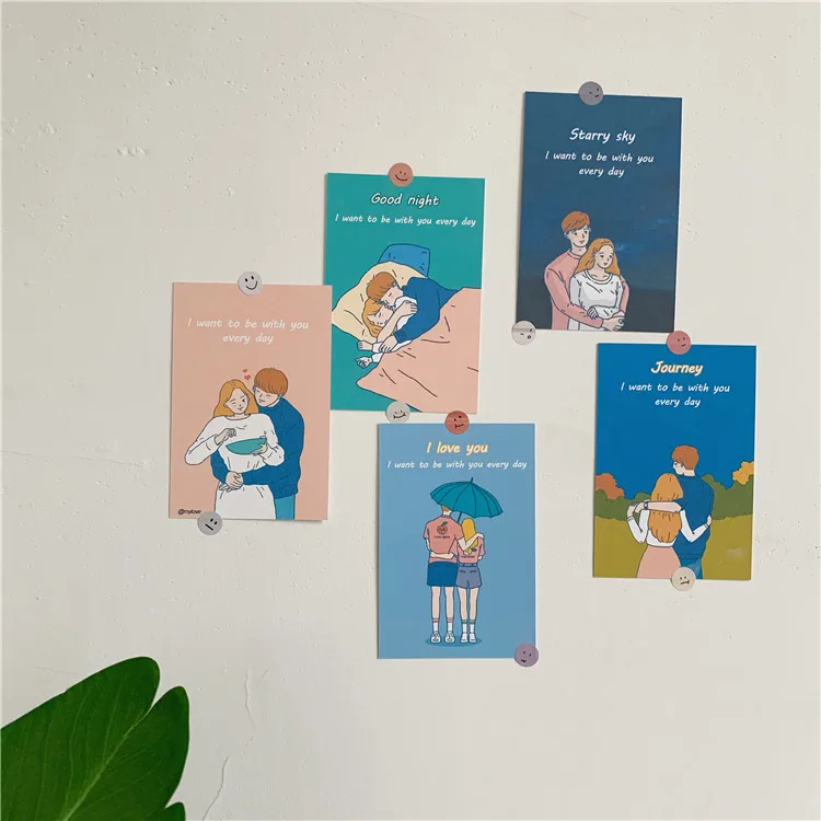 5 листов декоративная открытка для фотографий|Карты и Пачка карточек| |