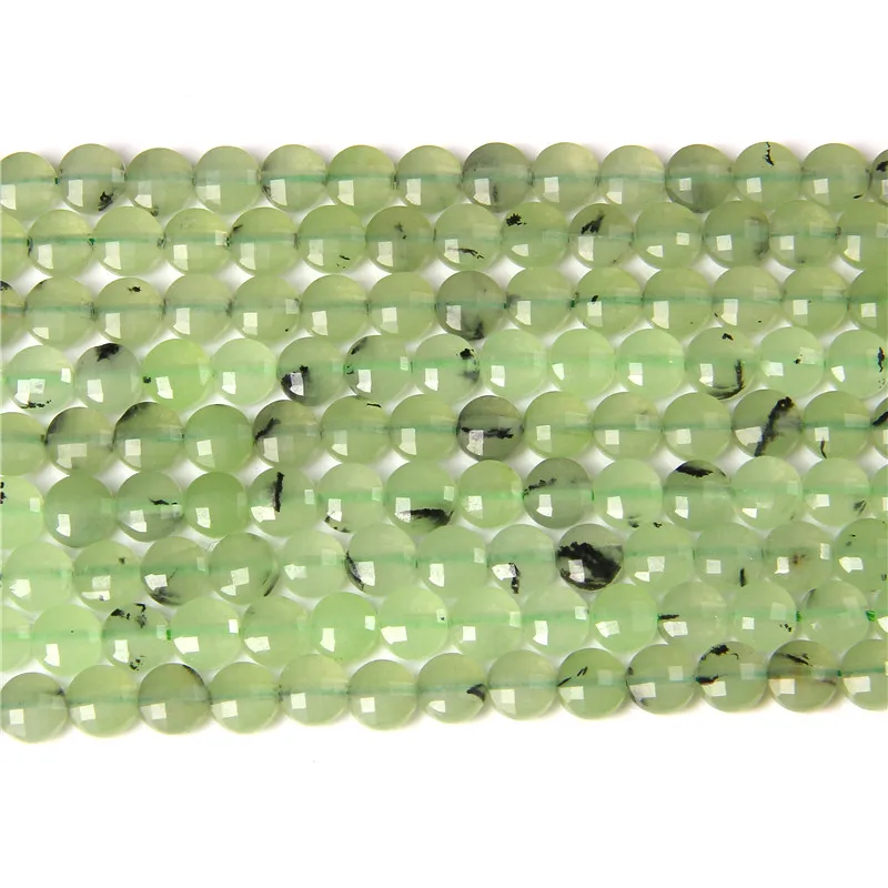 

Fashion Women Men High Quality Natural Green Prehnites Quartz Crystal Stone Bead Accessory For Jewelry Making Bracelet Necklace