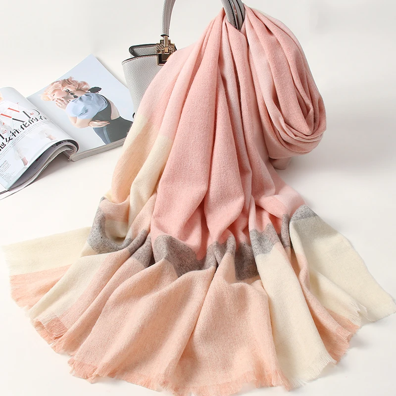 Шарф женский шерстяной зимний из чистого кашемира |