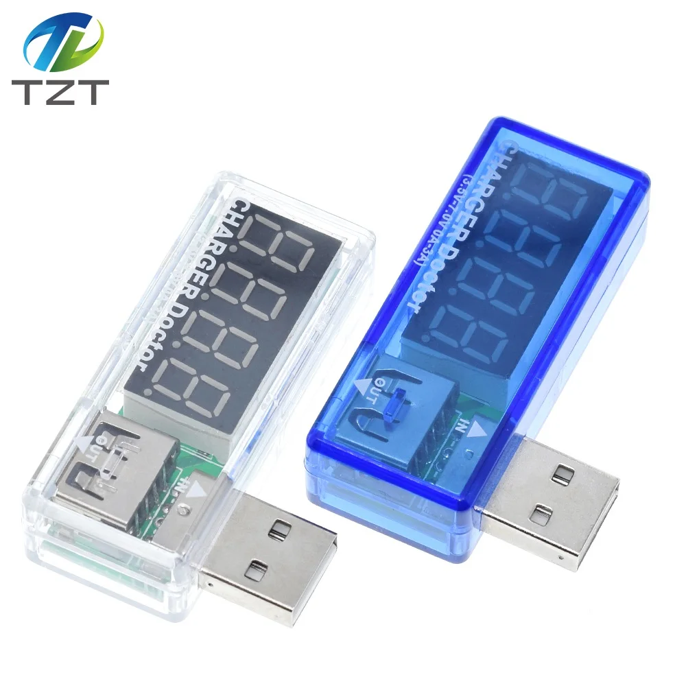 Цифровой USB-тестер напряжения измеритель и силы тока для мобильного телефона с