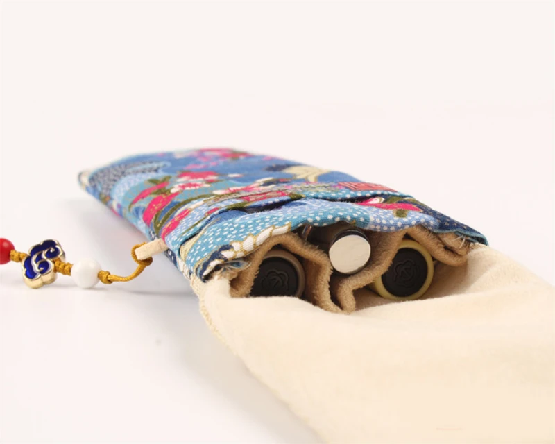 1 шт. хлопковая льняная одежда в японском стиле украшенная ручка чехол для