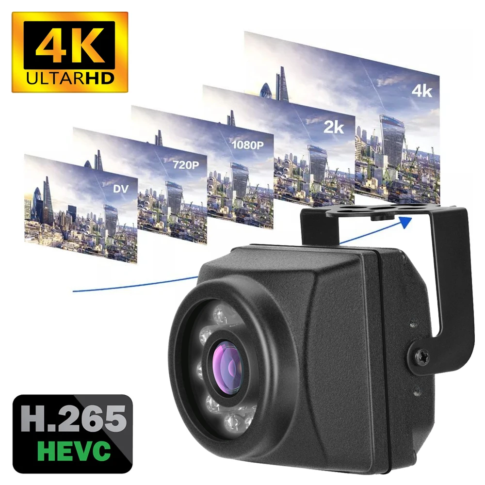 

2160P 4K 4 МП 5 Мп 3 Мп IP66 Водонепроницаемая камера ночного видения IR-Cut 940 нм миниатюрная мини POE IP ИК гнездовая камера наружная камера безопасност...
