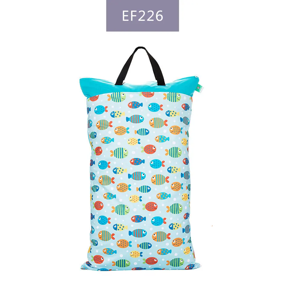 EF226-diaper bag Elinfant 40*70 см большая висячая Влажная/сухая сумка для белья для подгузников с двумя молниями водонепроницаемая сумка для подгузников Детская сумка для подгузников - Цвет: EF226-diaper bag