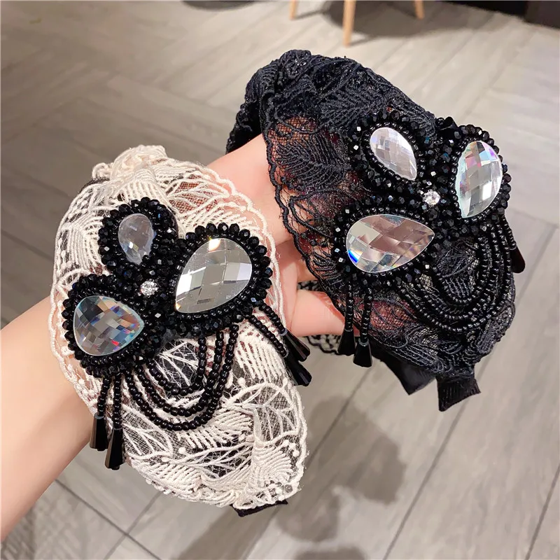 Новые аксессуары для волос барокко жемчужный ободок Кристальные стразы