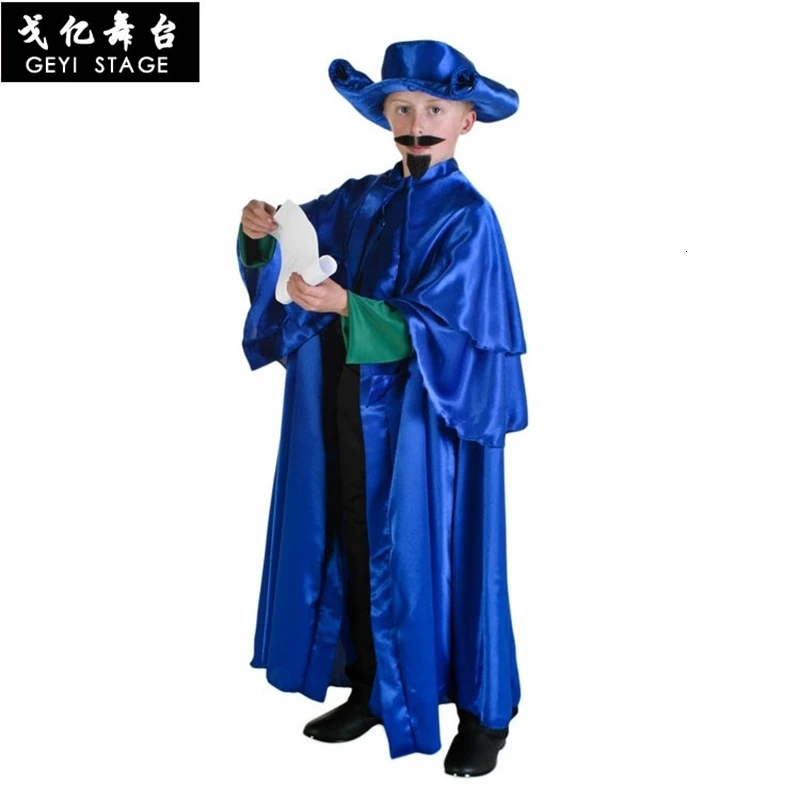 

Adult long blue witch halloween cape and cloak halloween robes cosplay the assistant coroner for the kid
