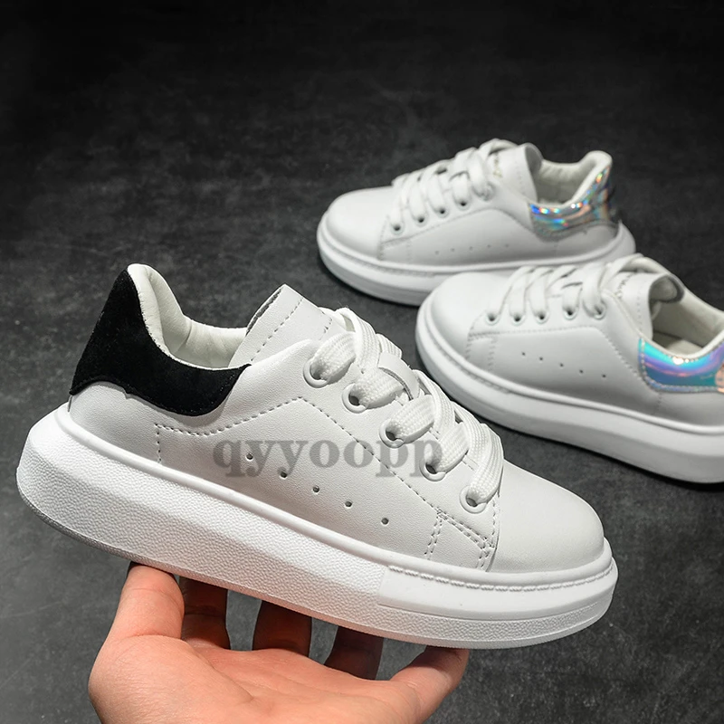 

Кроссовки Mcqueen детские, теннисная обувь для мальчиков и девочек, белые, MS36