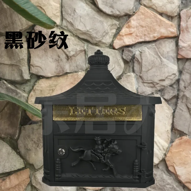 Алюминиевый почтовый ящик с замком, домашний винтажный почтовый ящик для газет, водонепроницаемый почтовый ящик для сада, пасторальный почтовый ящик в деревенском стиле