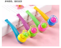 2pcsset children toys blow pipe balls kid blow blowing toys gift plastic pipe balls toy color random
