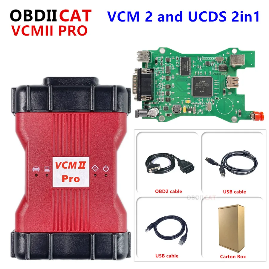 OBDIICAT VCM 2 Pro включает и UCDS все функции VCM2 IDS V119 V2.0.7.1 для диагностического