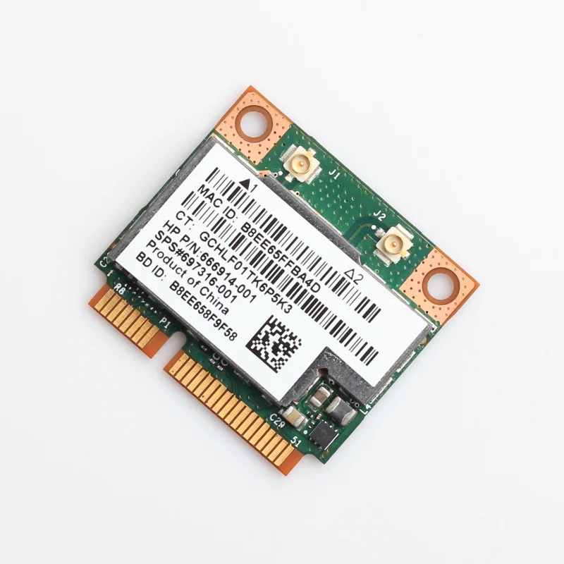 Dual Band 300Mbps BCM943228HMB For Bluetooth4.0 802.11a/b/g/n Wifi Wireless Card Half Mini PCI-E Notebook Wlan 2.4G/5Ghz Adapter |