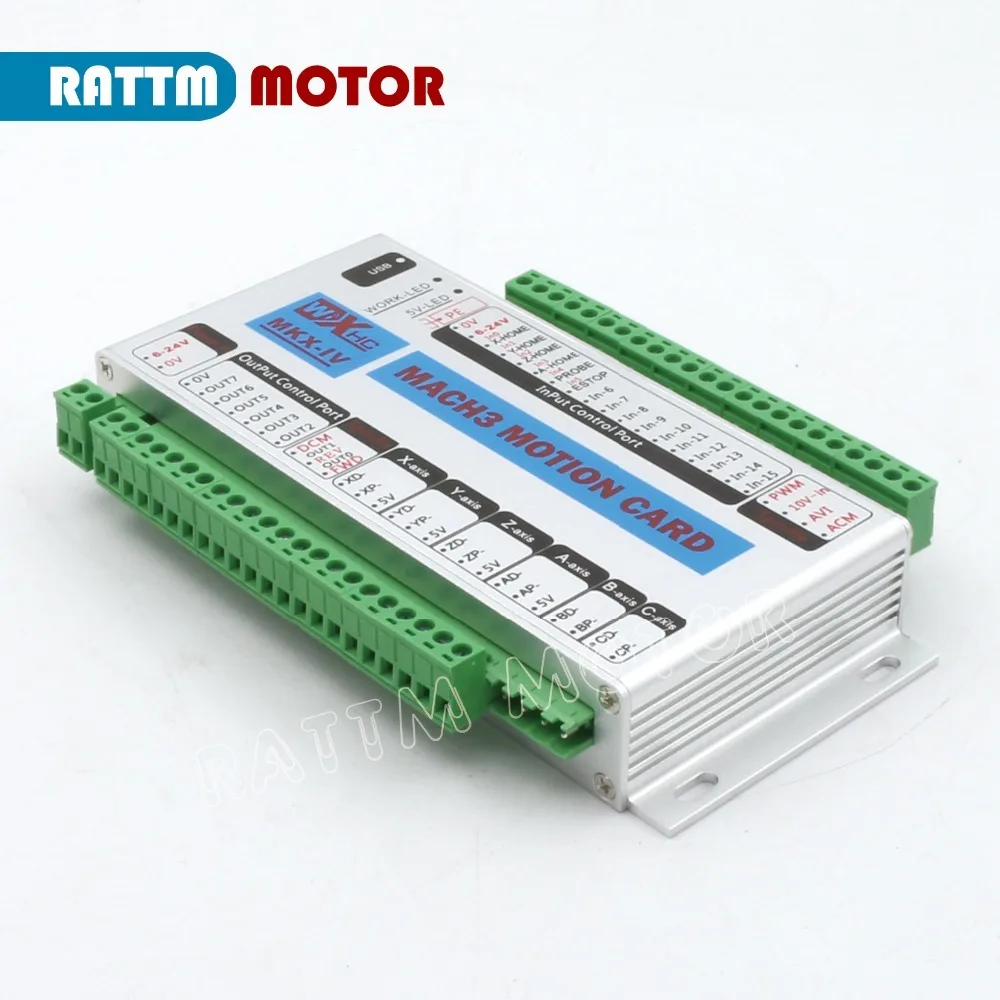 Обновление 4 оси USB Mach3 Управление Движения карты коммутационная плата 2 МГц XHC MK4