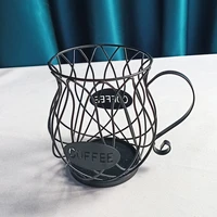 coffee pod holder cup mug shape storage basket fruit bowl metal cafe organizer storage baskets laundry basket basket toy basket