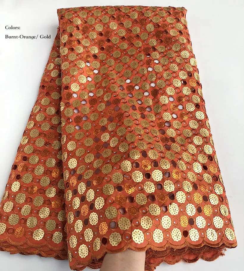 5 ярдов кружева из органзы ручной работы с блестками вышитые африканские ткани