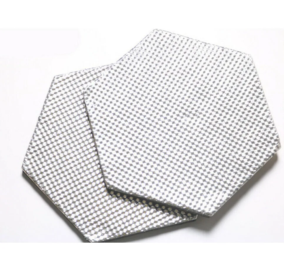 

2PCS Loudspeakers Door Panel Resonance Absorption Audio Sound Insulation Wafer EPDM Aluminum foil