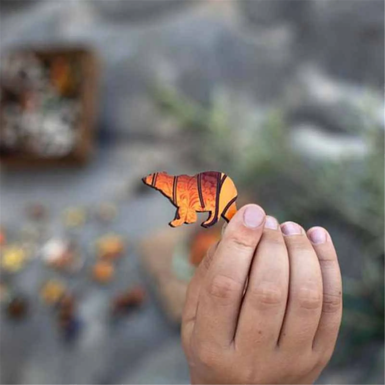 

DIY Wooden Puzzle Jigsaw Waterproof Animal Jigsaw Pieces Gifts For Adults Kids Educational Gift Interactive Games Decoration Toy