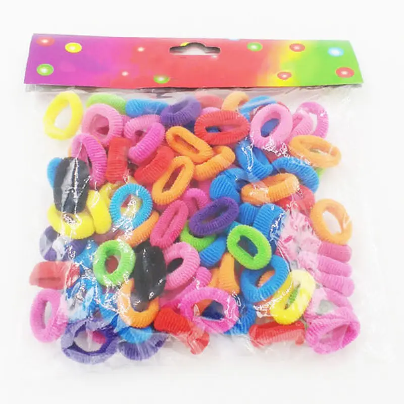 1 сумка для детей Милые разноцветные эластичные резинки волос Резинки девочек