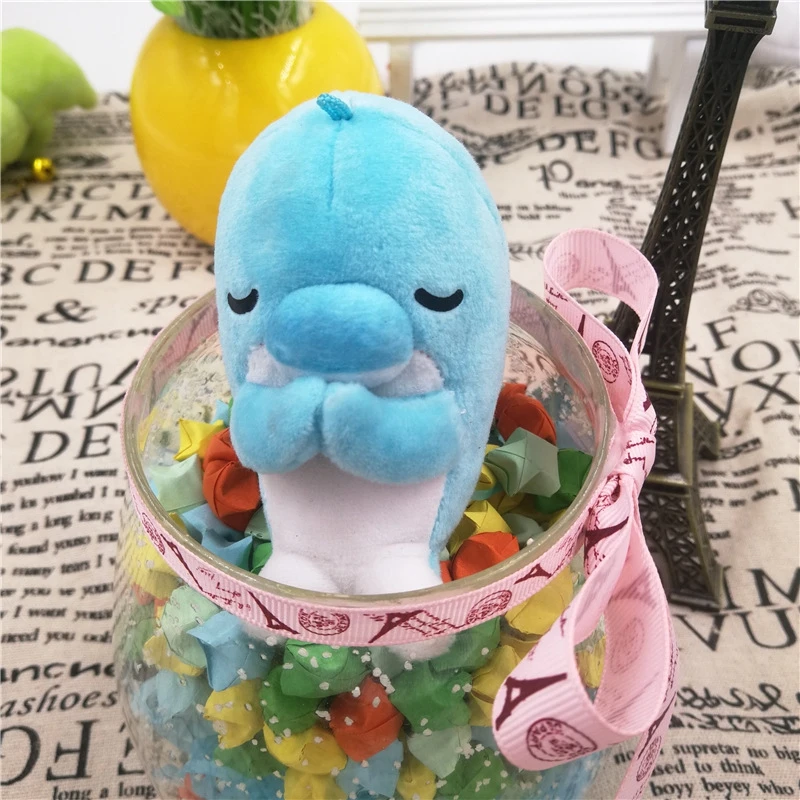 Plush dolphin Kawaii мягкие животные Шиба ину одеваются единороги плюшевые игрушки милый мультфильм плюшевые животные Шиба Мягкая Кукла рождественские детские игрушки подарки - Цвет: Plush dolphin
