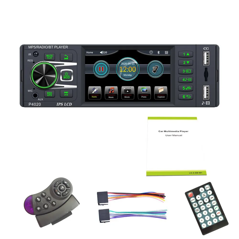 

1 Din Car Radio MP5 Player 2USB FM Stereo Bluetooth MP5 Player Support Rear Camera Autoradio Car Stereo