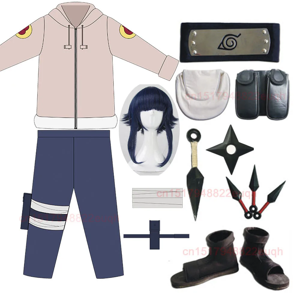 Героя аниме Наруто Хината Хьюга маскарадный костюм на Хеллоуин Платье Фильм