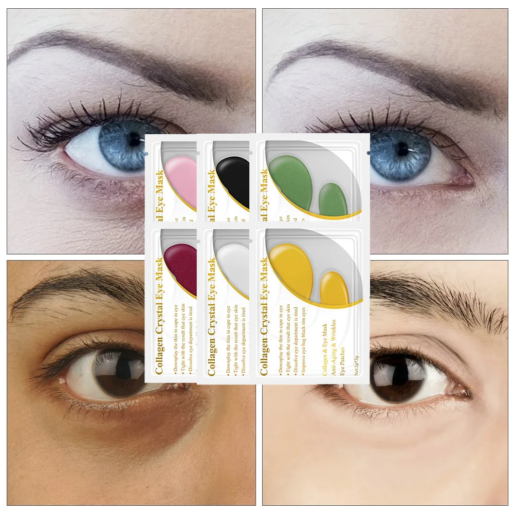 LANBENA Eye Mask 24K Gold Collagen Patches Dark Circle Anti-Aging Anti Wrinkle Puffiness Bag Care Serum 5 Pairs | Красота и здоровье