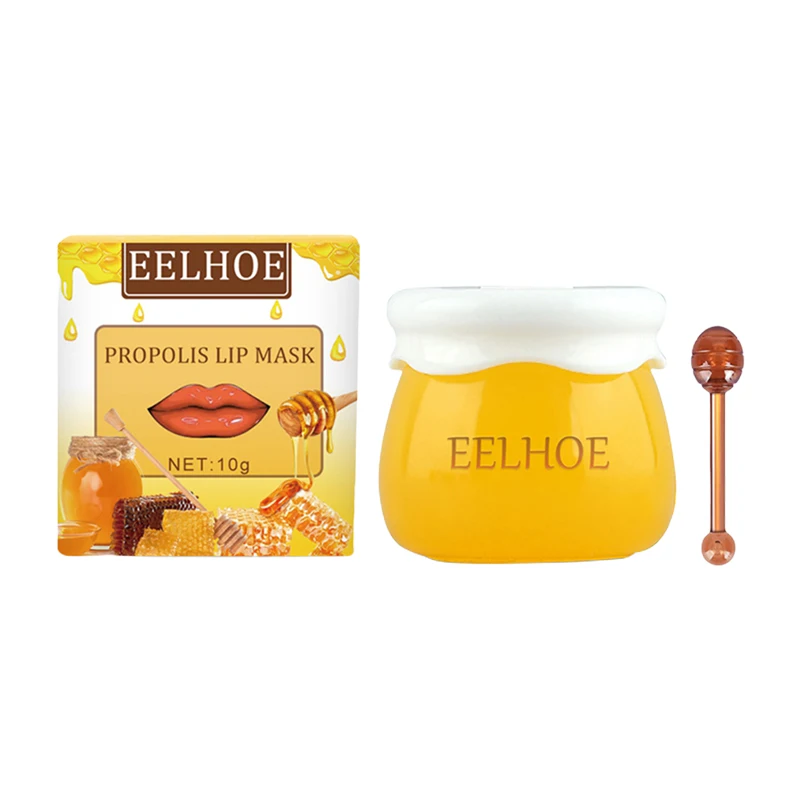 

10g Propolis Strawberry Lip Masks Nourish Moisturizing Firming Lips Sleeping Treatment Winter Dry Cracked Skin Care
