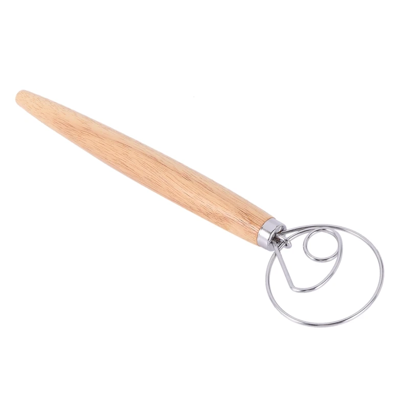 

Professional-Grade Danish Dough Whisk Blender 2-Pack Baking Tools