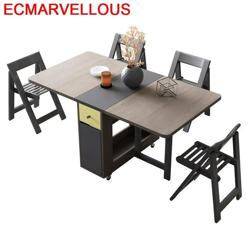 Esstisch Room Tablo Redonda Ouro Tavolo piegevole обеденный набор Yemek Masasi De Jantar Mesa складывающийся стол |