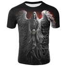 Футболка мужская летняя с коротким рукавом и круглым вырезом, 130-6XL