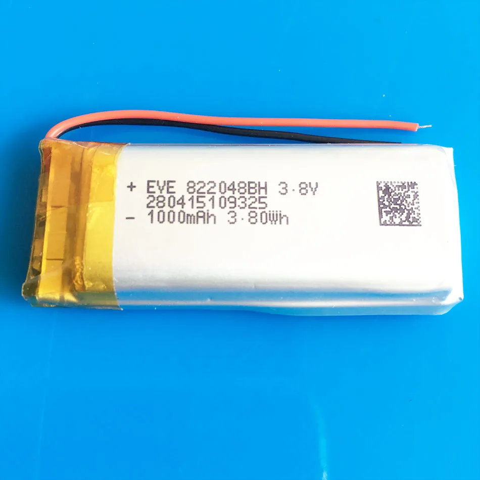 Литий-полимерная аккумуляторная батарея 3 7 1000 В 822048 мА/ч для MP3 GPS PSP гарнитуры