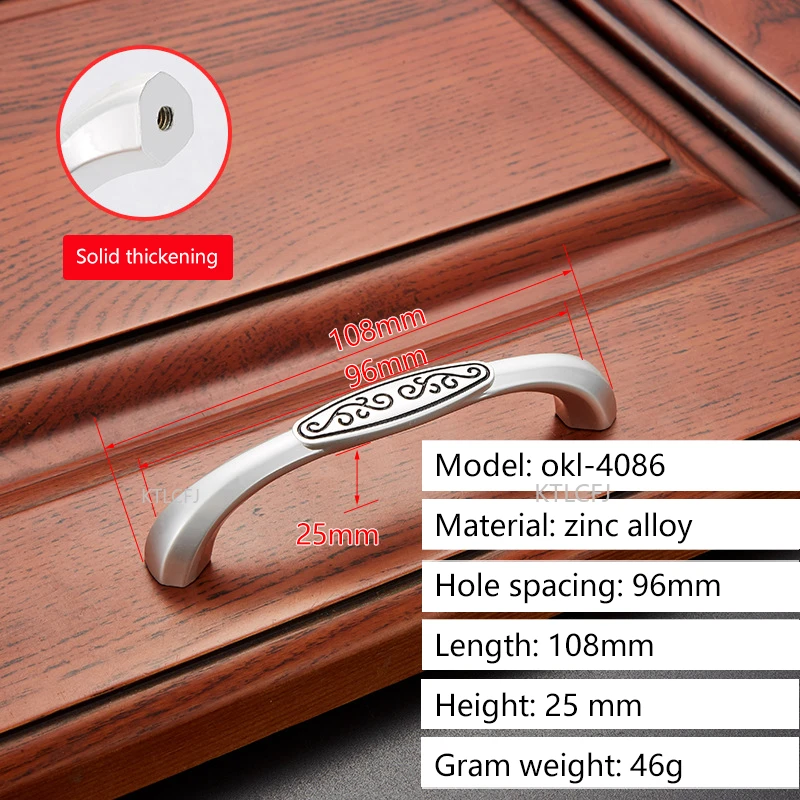 Шкафчик кухонная фурнитура ручка для шкафа мебель из цинкового сплава в