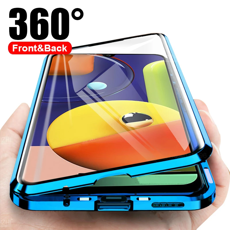 Магнитный флип чехол для samsung galaxy a50 a51 a10 a20 a20s a30 a30s a70 a71 m21 m30s двухсторонний