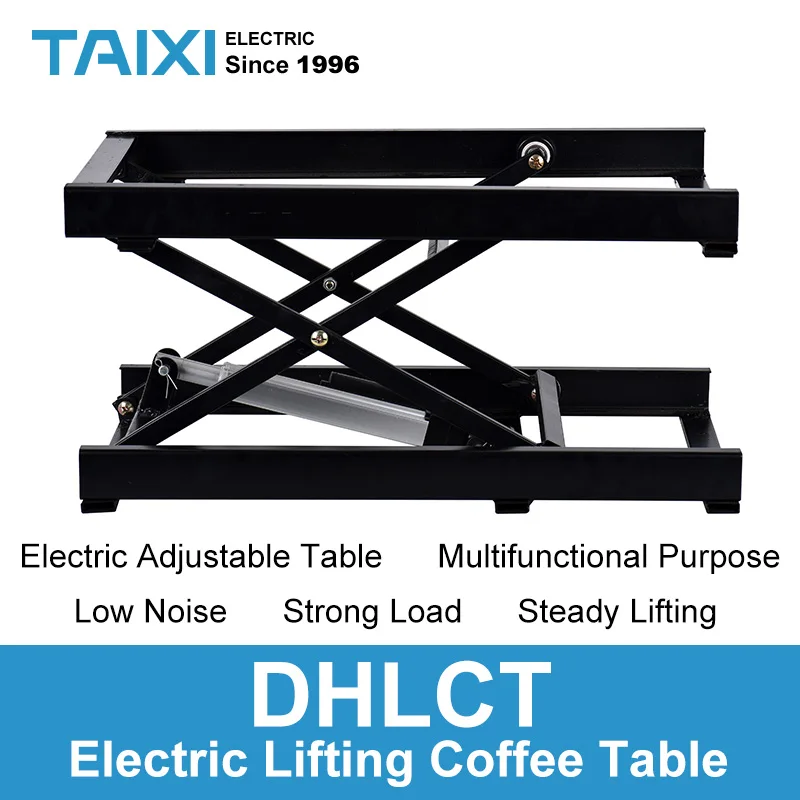 multifunctional tea table electric lift coffee shelf adjustable remote control end iron frame steady lifting |