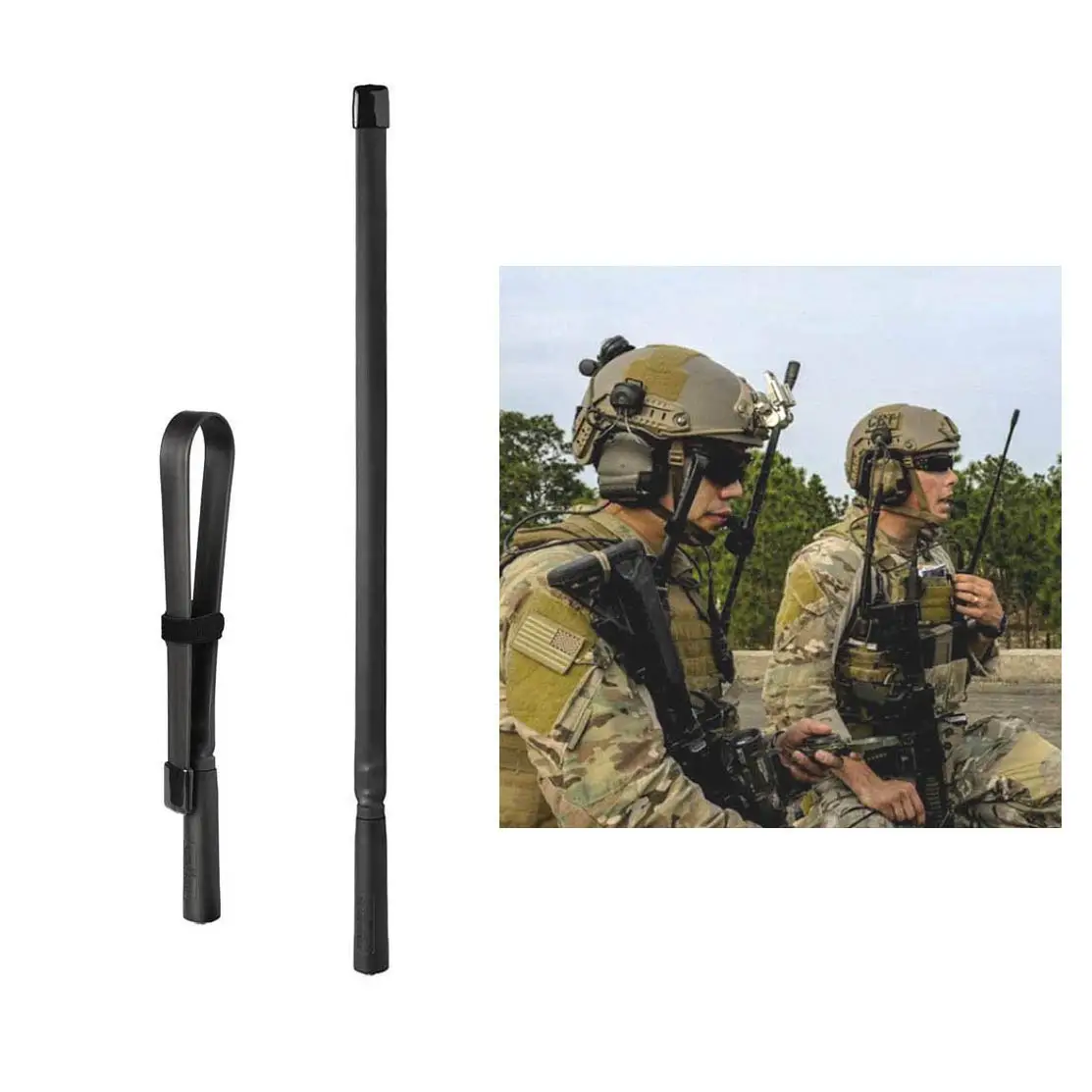 Folding CS Tactical Antenna Dual Band Foldable SMA-F for Baofeng UV-5R UV-5Ra UV-5Rc UV-5R  UV-82 BF-F8HP UV-82HP UV-5X3 UV-9r