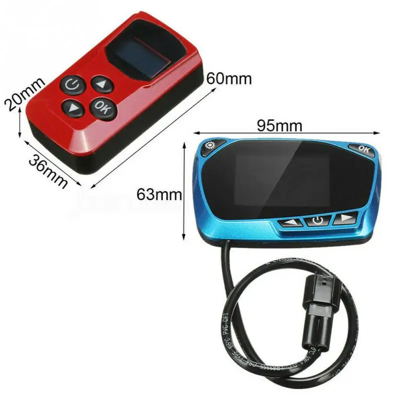 Синий ЖК-дисплей дизельный Обогреватель Радио пульт дистанционного управления +