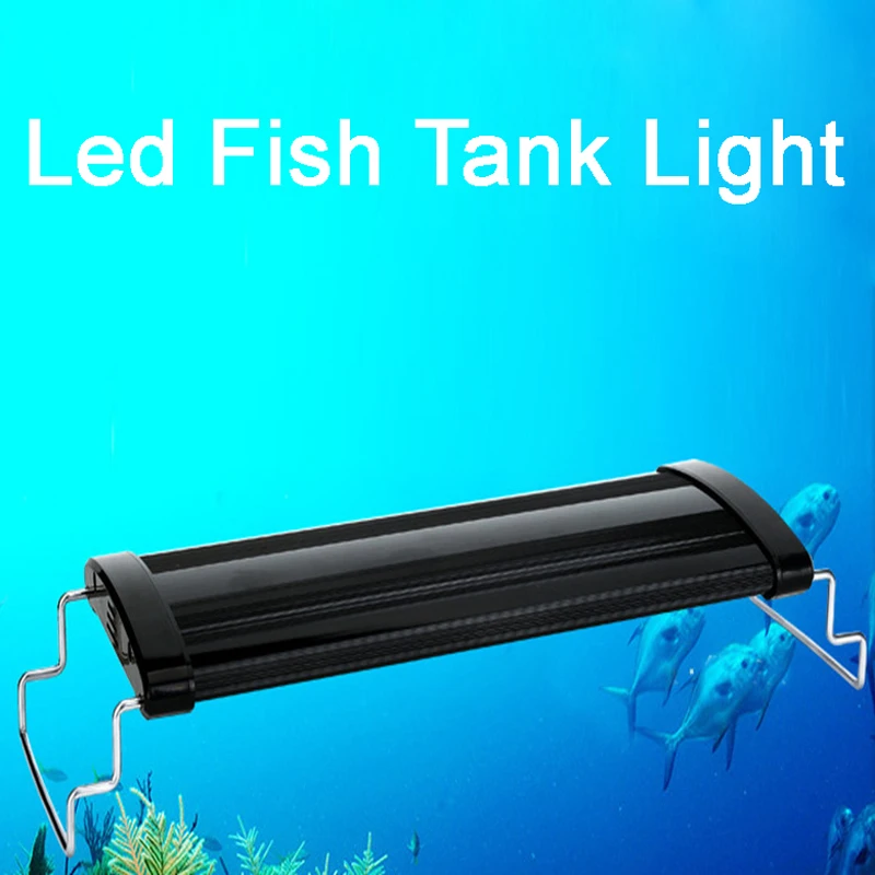 

LED Aquarium Lighting Super Slim Aquatic Plant Light 30-120CM Extensible Waterproof Clip on Lamp For Fish Tank