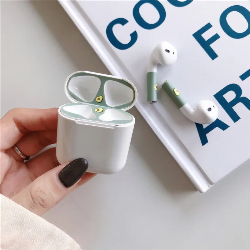 Симпатичные защитные наклейки на чехол для Airpods наклейка с защитой от пыли Apple Air