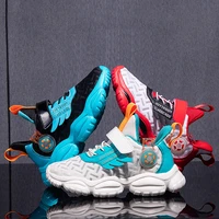 2021 fashion kids sport shoes boys hookloop running sneakers breathable basketball sneakers children mesh casual walking shoes