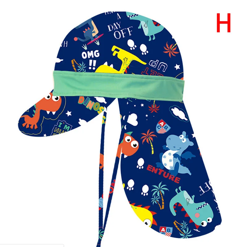 

Children's Sun hat With neck Flap Hat Summer UPF50 UV Protection Kids Seaside Beach Visor Bonnet Sun Hat Ear Cover Sunscreen Cap