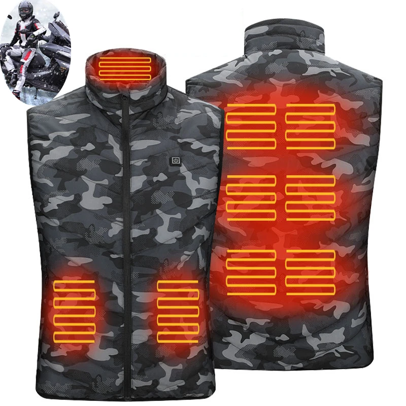 Мотоциклетная куртка мотоциклетная САМОНАГРЕВАЮЩАЯСЯ жилетка с питанием от USB