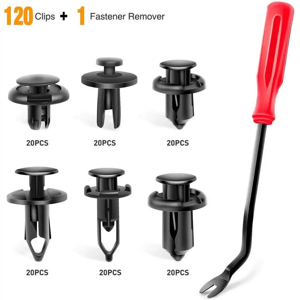 

120 шт., заклепки для бампера, 6,3 мм, 8 мм, 9 мм, 10 мм