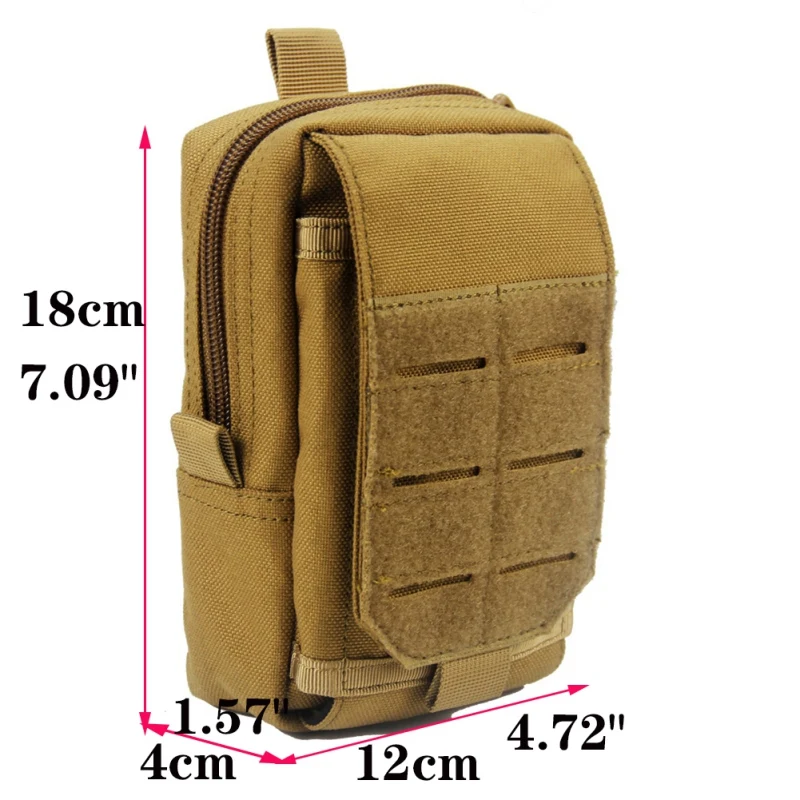 

Outdoor Hunting Tactical Bags Molle EDC Pouch Utility Gadget Belt Waist Bag Portable Waterproof Camping Hiking Phone Bags