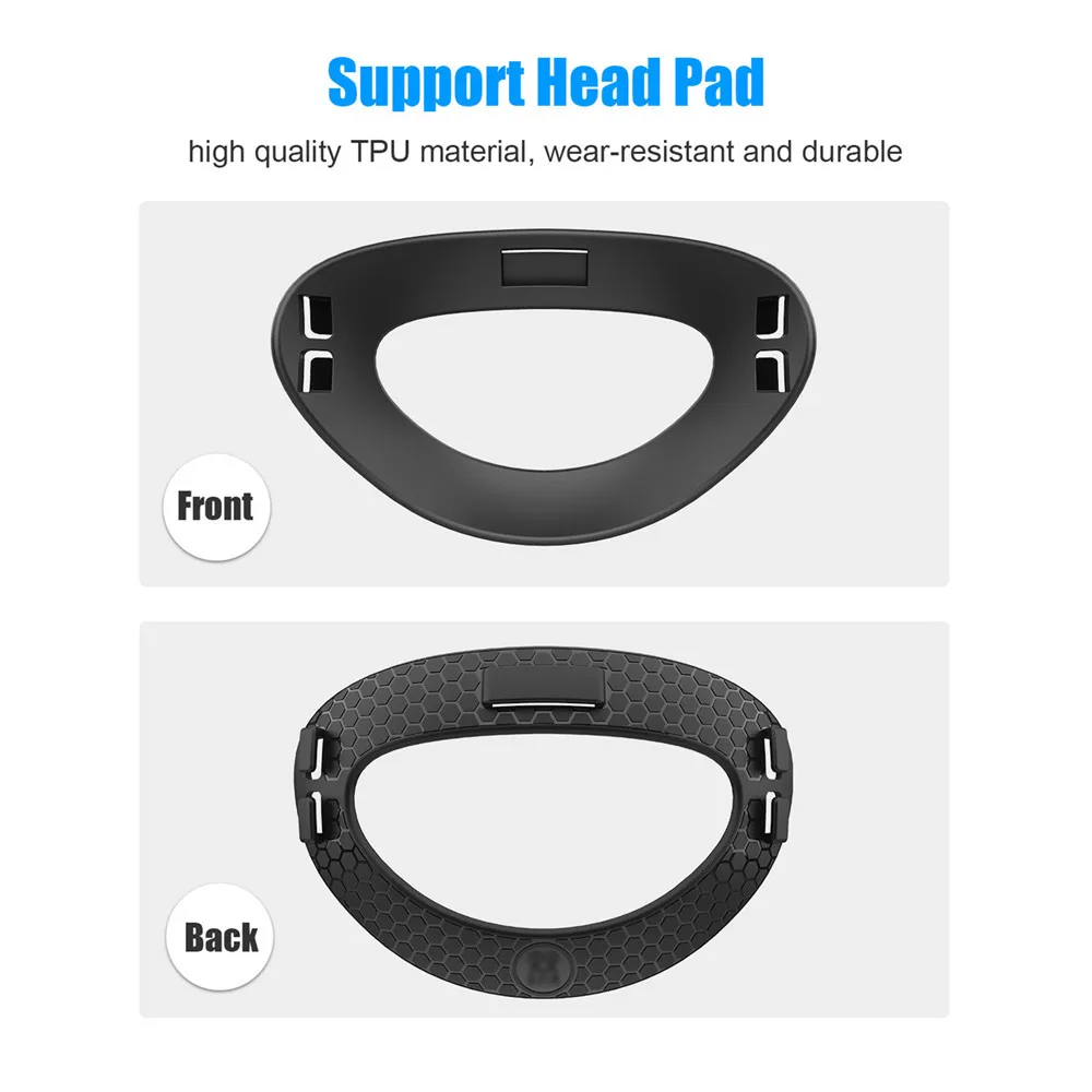

For Oculus Quest 2 VR Headset Rear Head Pad Support Cushion Comfortable Pressure Balance Pad