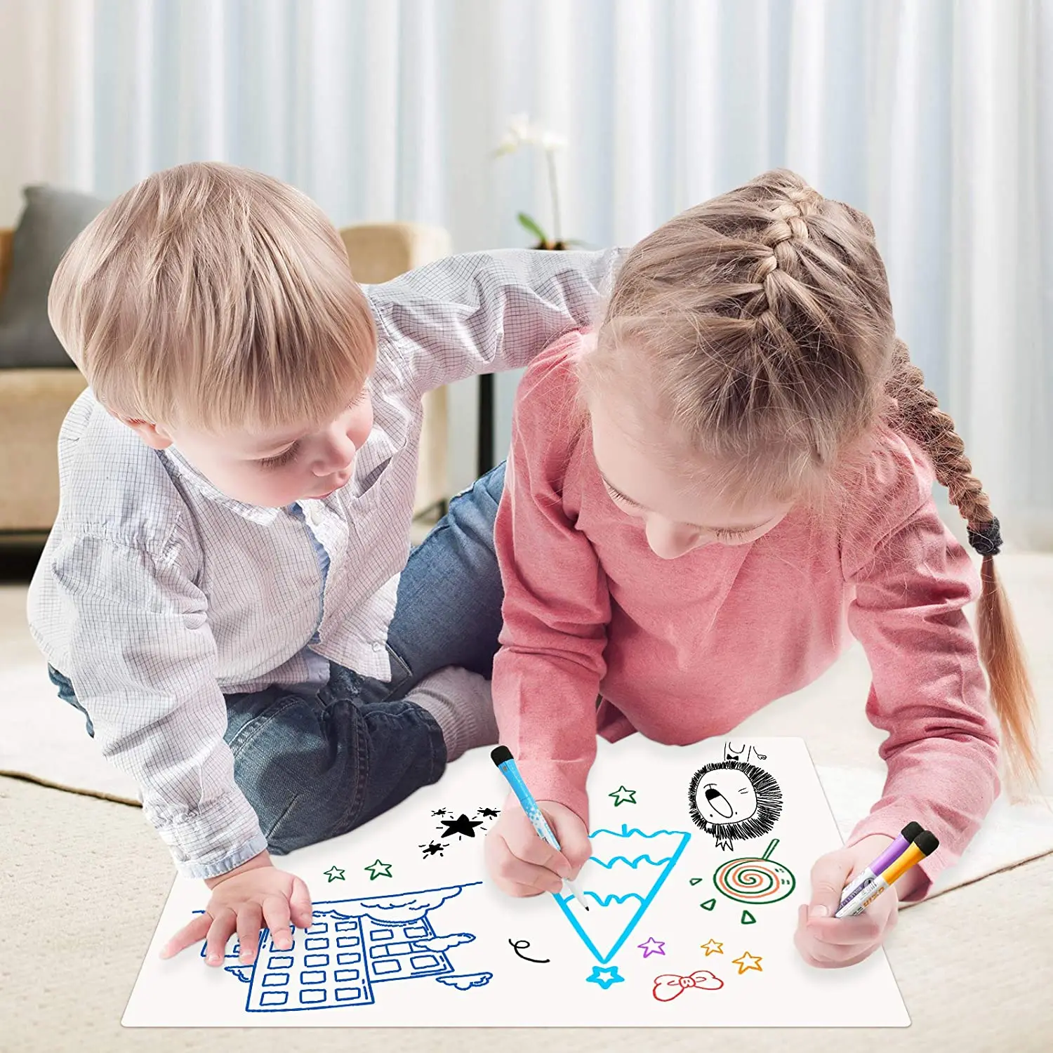 

Magnetic Dry-Erase Whiteboard for Fridge Magnets Home School Study Office Meeting Kitchen Planning Notepad Kids Drawing Board